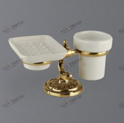 Стакан и мыльница настольные ART&MAX BAROCCO AM-1789-Br