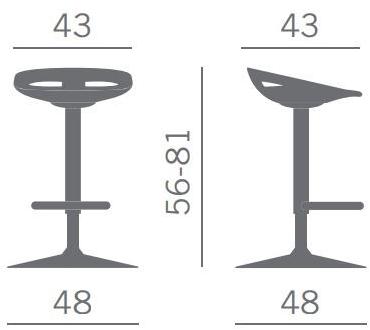 Kastel Офисный стул с регулируемой высотой и подставкой для ног Klou sun-id-1350668 - Вид №4