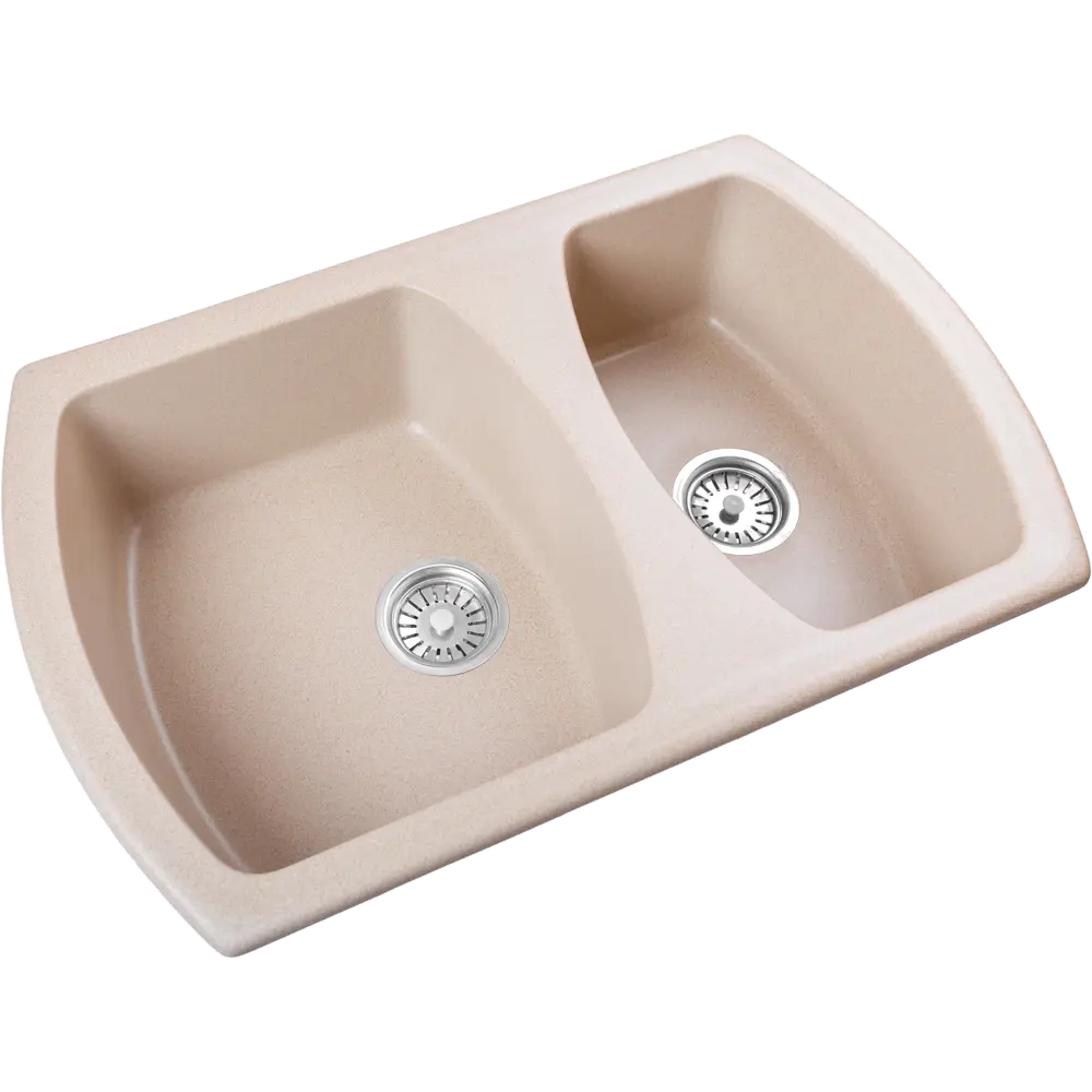 Мойка DELINIA  77x49x18.6 см, кварц, цвет бежевый STLM-2050452 - Вид №7