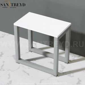 Effegibi LINEA ALU Скамейка 1 сегмент на регулирумых ножках белая HA65000033