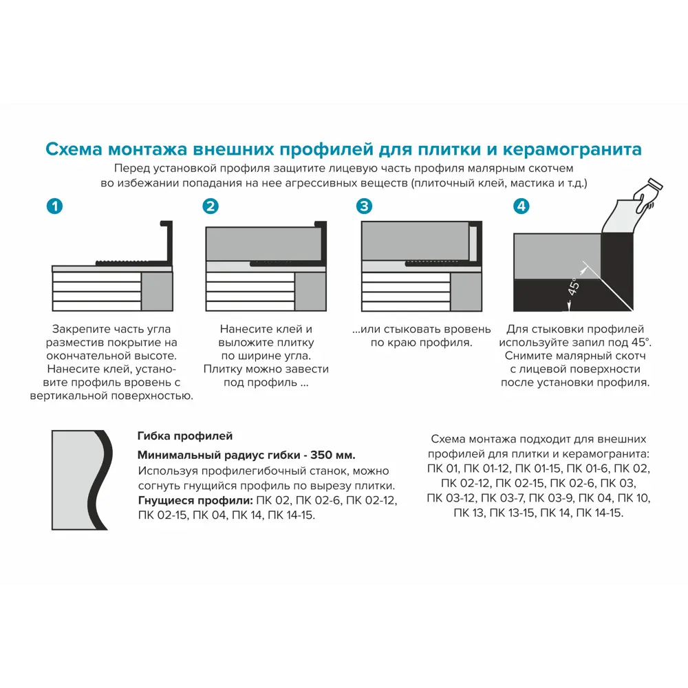 Наружный профиль ALPROFI для защиты углов плитки золотистый 270 см 18186405 STLM-0009901 - Вид №3