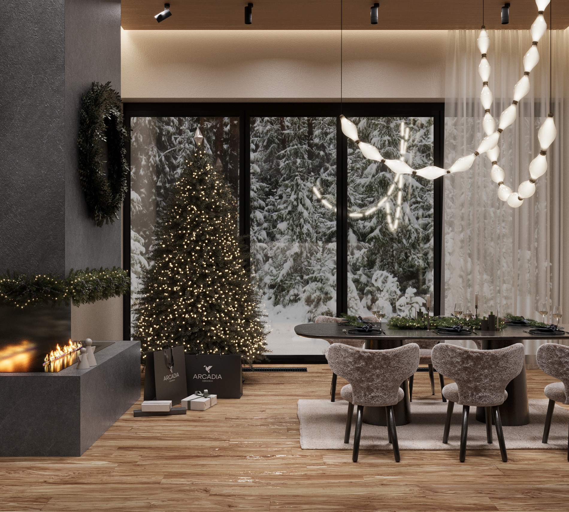 Керамогранит PEARSIAN WOOD NATURAL 20х120 Creanza CW-CR03-B - Вид №2