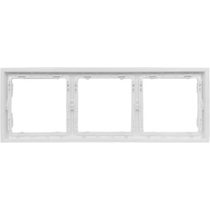 Рамка для розеток MIRKL Grace 3 поста белая 89393861