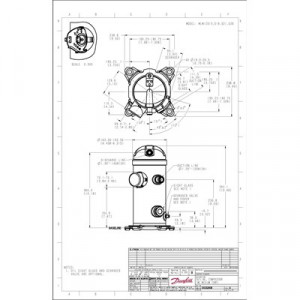 Danfoss MLZ — герметичные спиральные компрессоры MLZ026T4LT9A Компрессор спиральный 121L8754