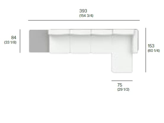 Модульный тканевый садовый диван с полуостровом RODA Extendo ARCH-00127203 - Вид №11