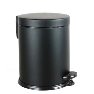 PRIMANOVA Черный металлический контейнер для мусора в ванную 5 л 89439351
