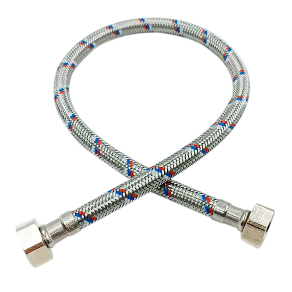 РОСТЕРМ Гибкая подводка для воды 1/2" 40 см с оплеткой из нержавеющей стали 89409399 STLM-1576636 - Вид №1