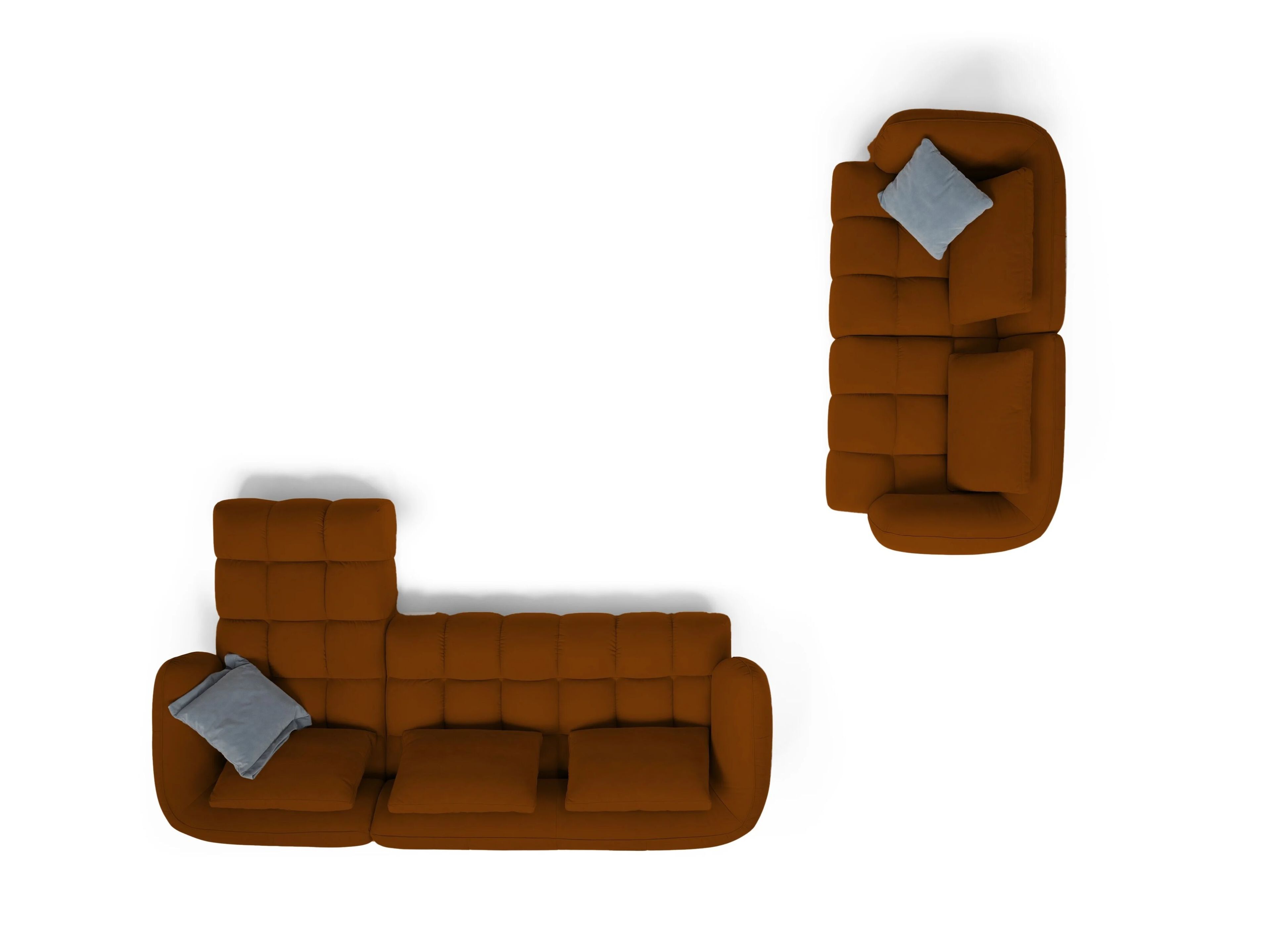 Кожаный диван с полуостровом на 4 места Sofanella море ARCH-00077692 - Вид №5