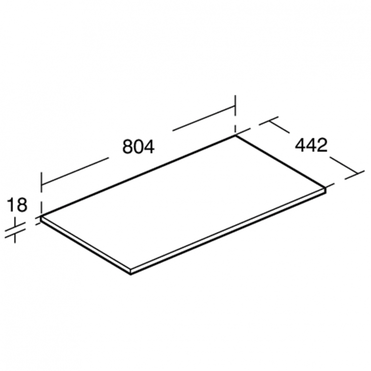 E0849VY Столешница 80 см Ideal Standard CONNECT AIR - Вид №4