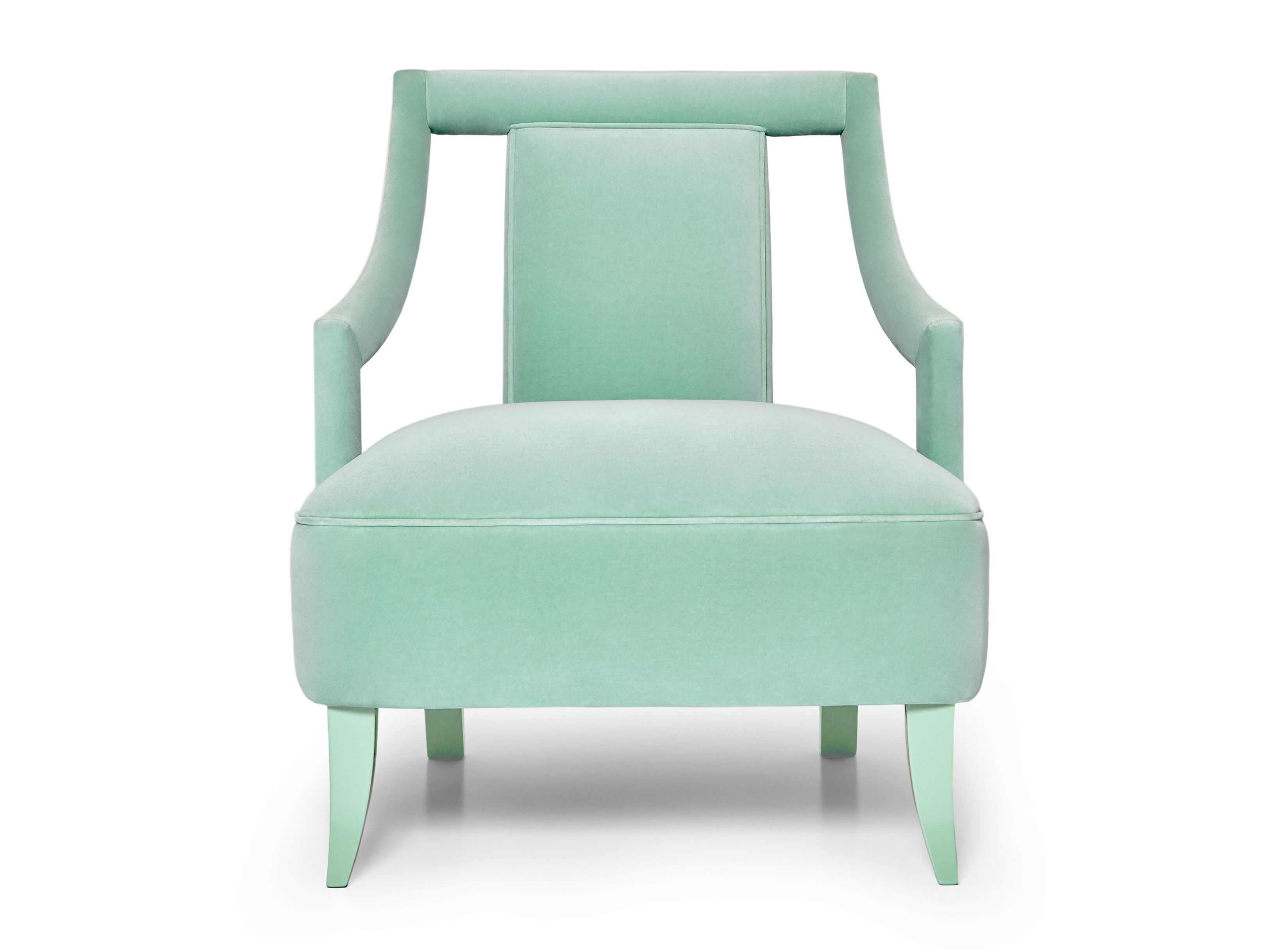 Бархатное кресло с подлокотниками Munna Corset ARCH-00066847