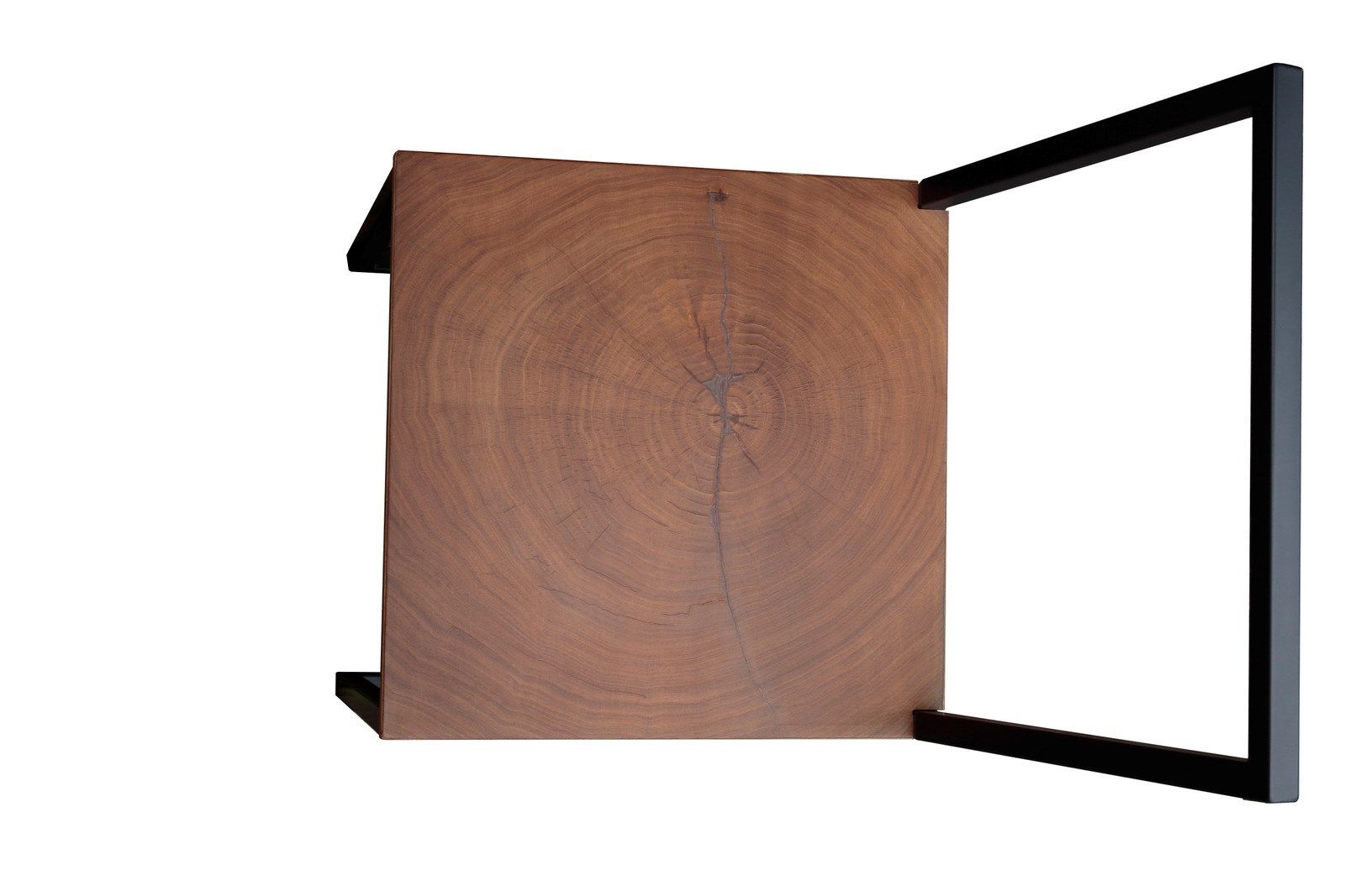 Железный стул с сиденьем из грецкого ореха Deodara Raw ARCH-00089672 - Вид №1