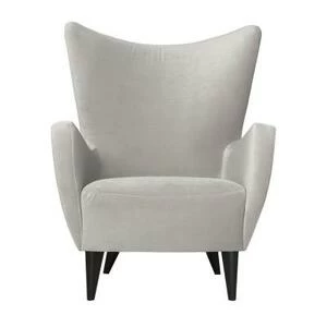 Кресло ELSA, светло-серое с черными ножками