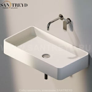 MWL759003 Подвесная раковина настенная прямоугольная Ceramica Flaminia Miniwash бежевая