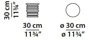 BAXTER Круглый журнальный столик из массива дерева Bidu sun-id-1383353 - Вид №3