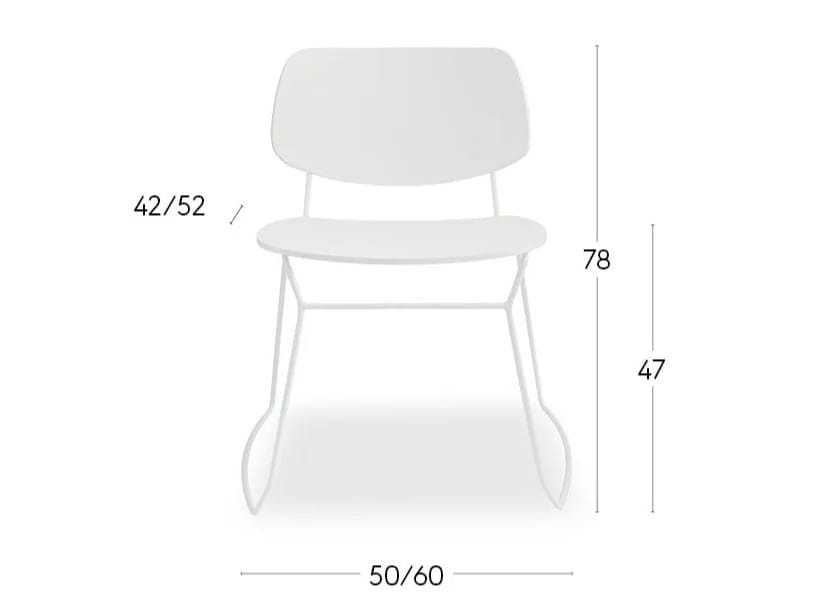 Стул из стали и дерева Billiani кукла ARCH-00153340 - Вид №2