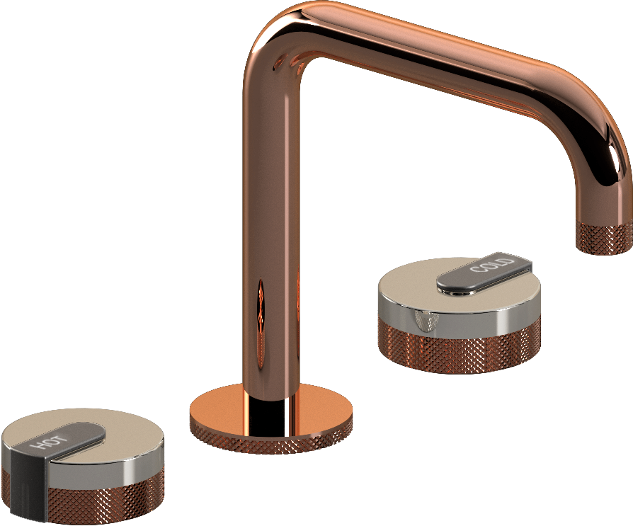 E-11511-R1PN-L1GM-RG Смеситель для умывальника на 3 отвертия GRAFF MOD+