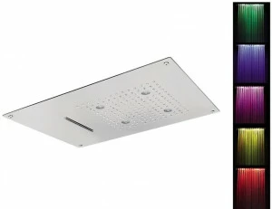 Rubinetterie Mariani Встроенная светодиодная лейка для душа с хромотерапией Cromoterapia Sq0-l6