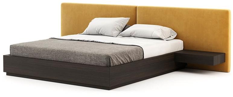 Laskasas Двуспальная кровать из дерева с мягким изголовьем sun-id-1419500 - Вид №2