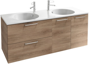 EB2546-R5-G1C Тумба под столешницу 140 см, 2 ящика/2 дверцы, хромированная ручка JACOB DELAFON ODÉON RIVE GAUCHE