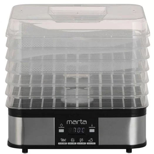 5353703 Сушилка для овощей и фруктов MARTA MT-1885 серебристый STDN-0098831