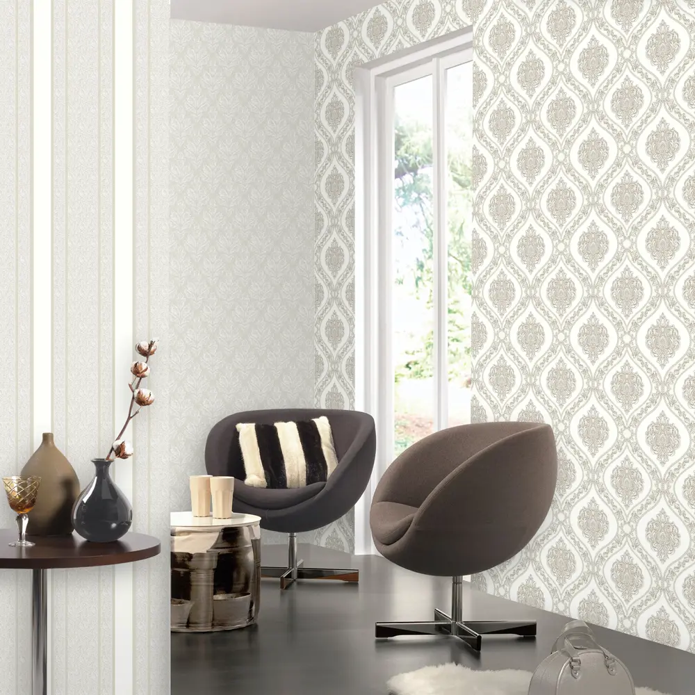 Обои флизелиновые Erismann Millennium бежевые 1.06 м 4524-2 STLM-2211414 - Вид №2