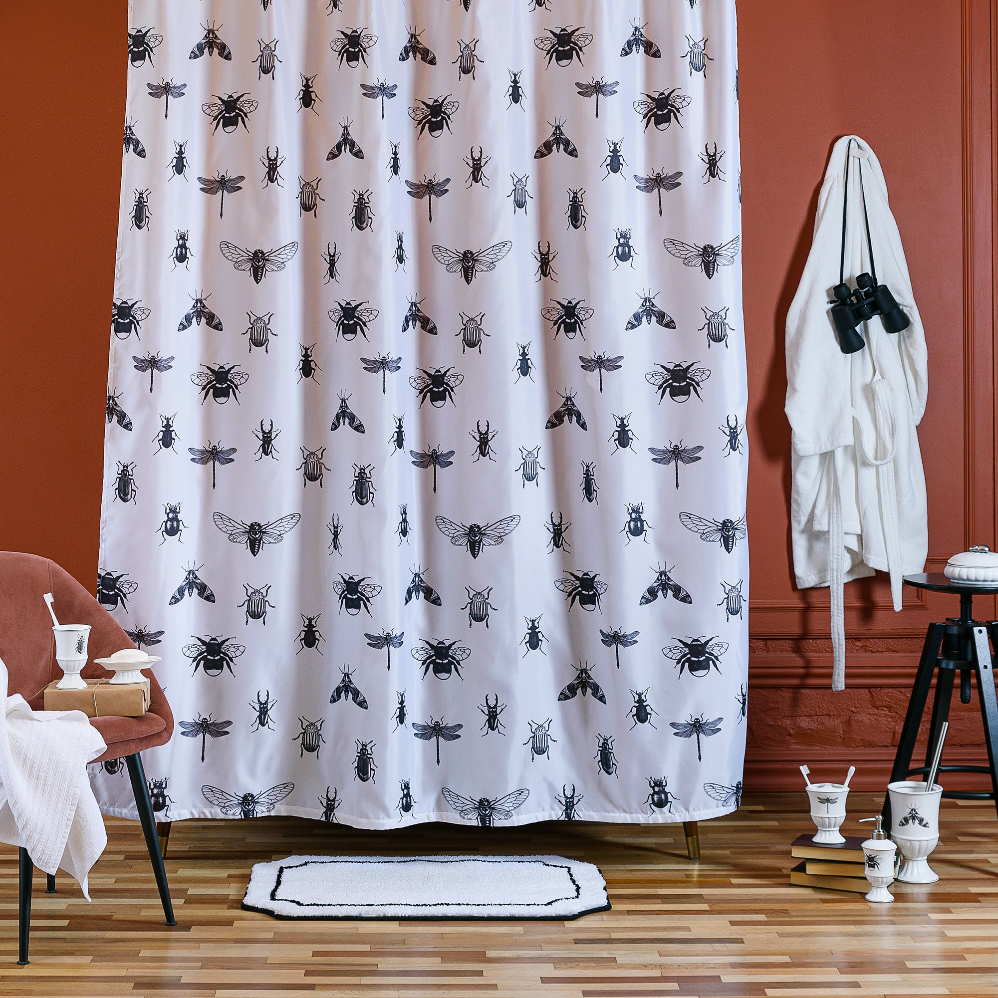 89097073 Стакан для зубных щеток керамика цвет белый Buzz Fauna Santreyd  - Вид №7