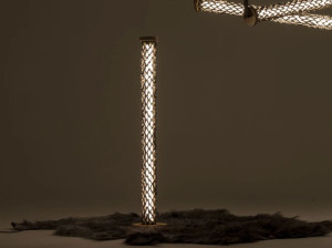 Кожаный торшер