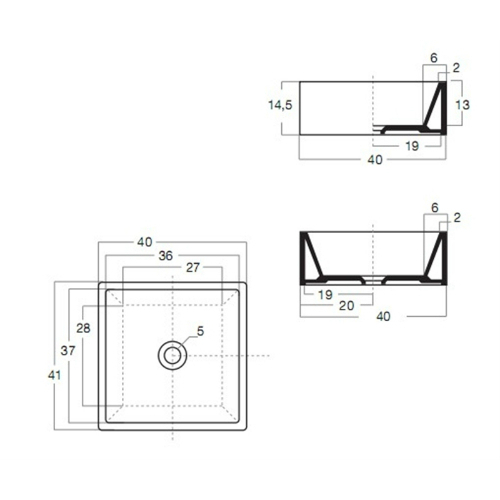 41709 Накладная раковина на столешницу  овальная Santreyd  - Вид №3