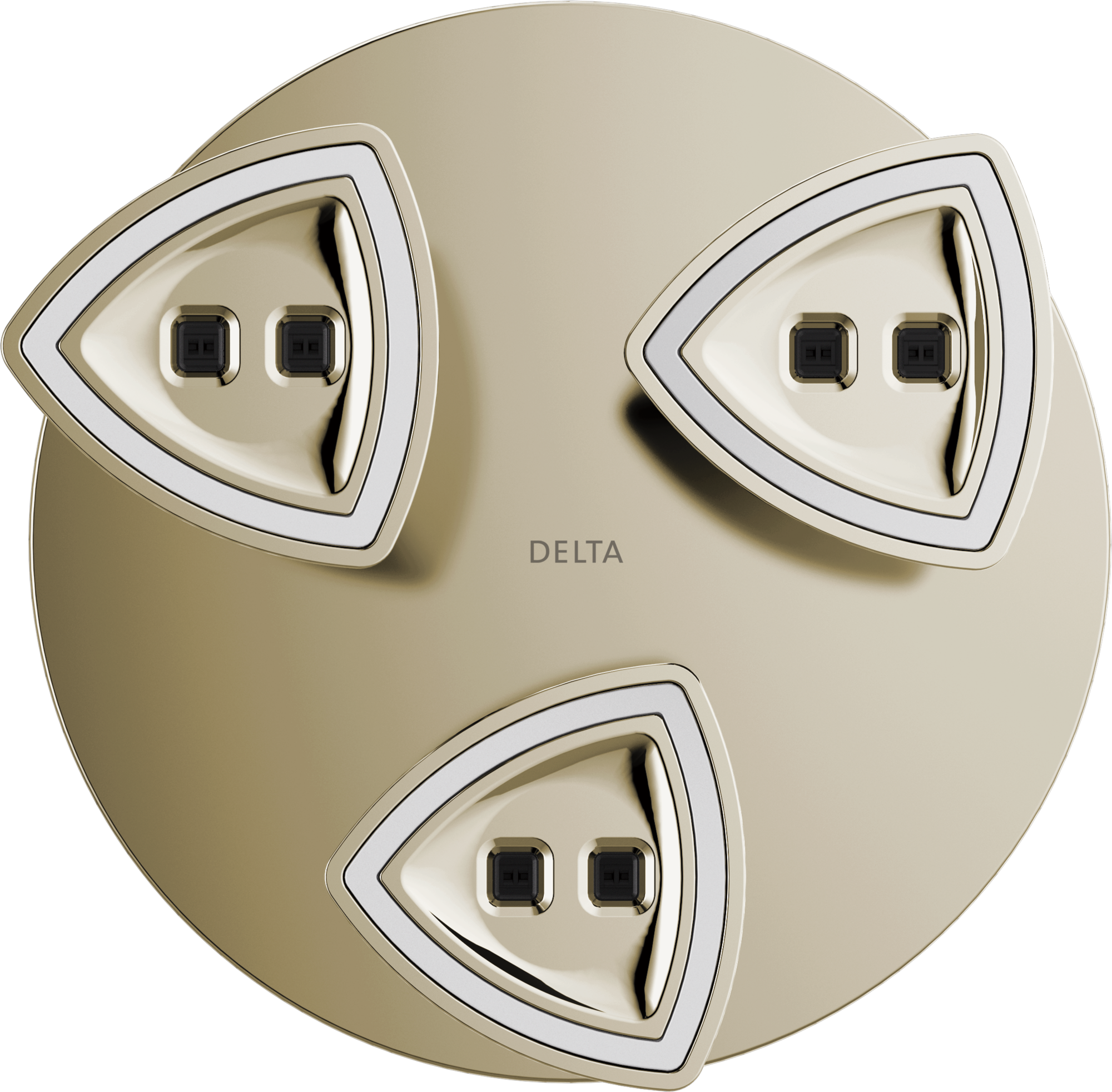57140-PN25-L Подвесная душевая лейка Raincan со светодиодной подсветкой H2Okinetic® Delta Faucet Universal Showering Полированный никель  - Вид №3