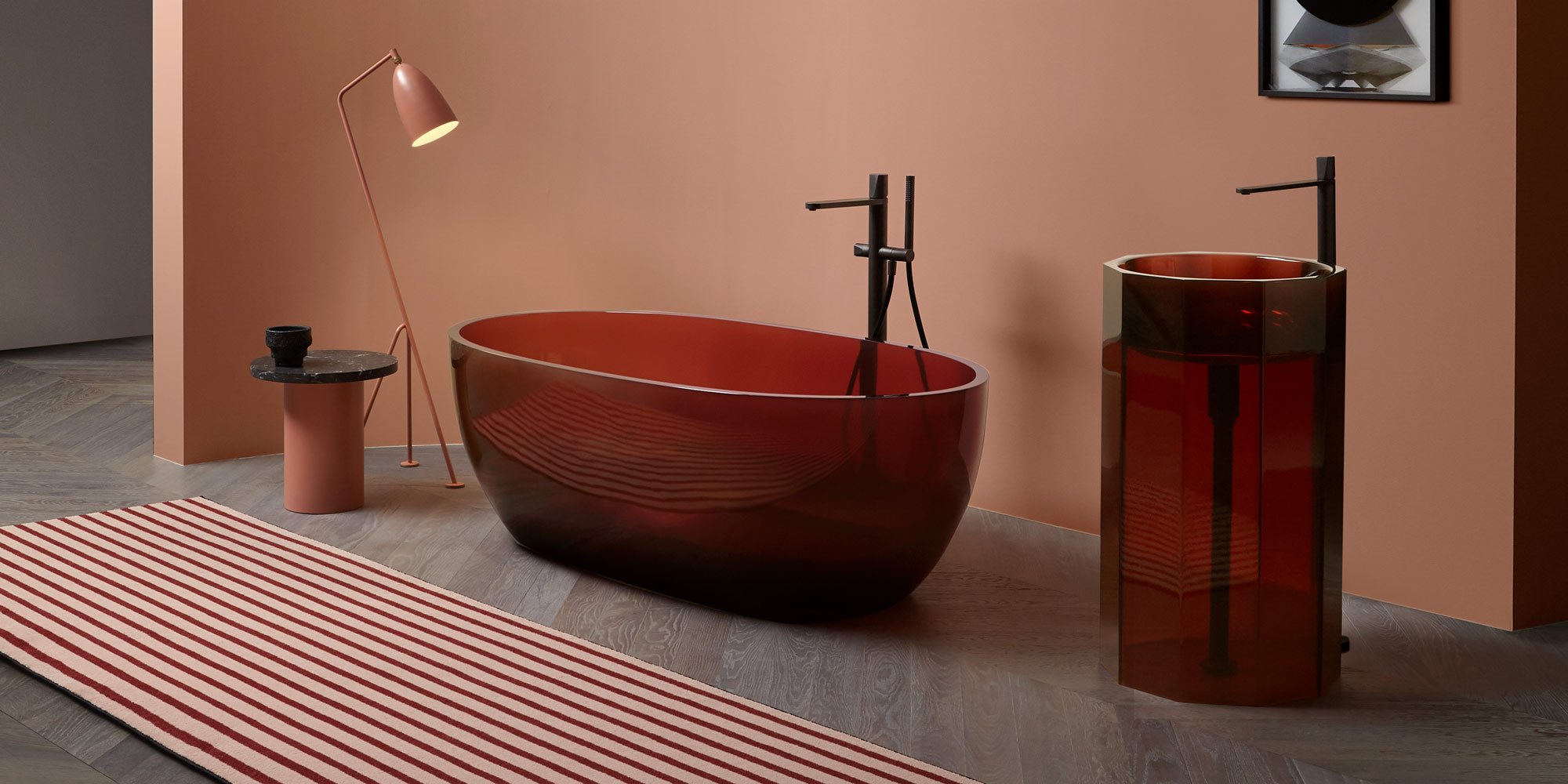 Vitreo Напольная раковина стоящая прямоугольная Antoniolupi  - Вид №8