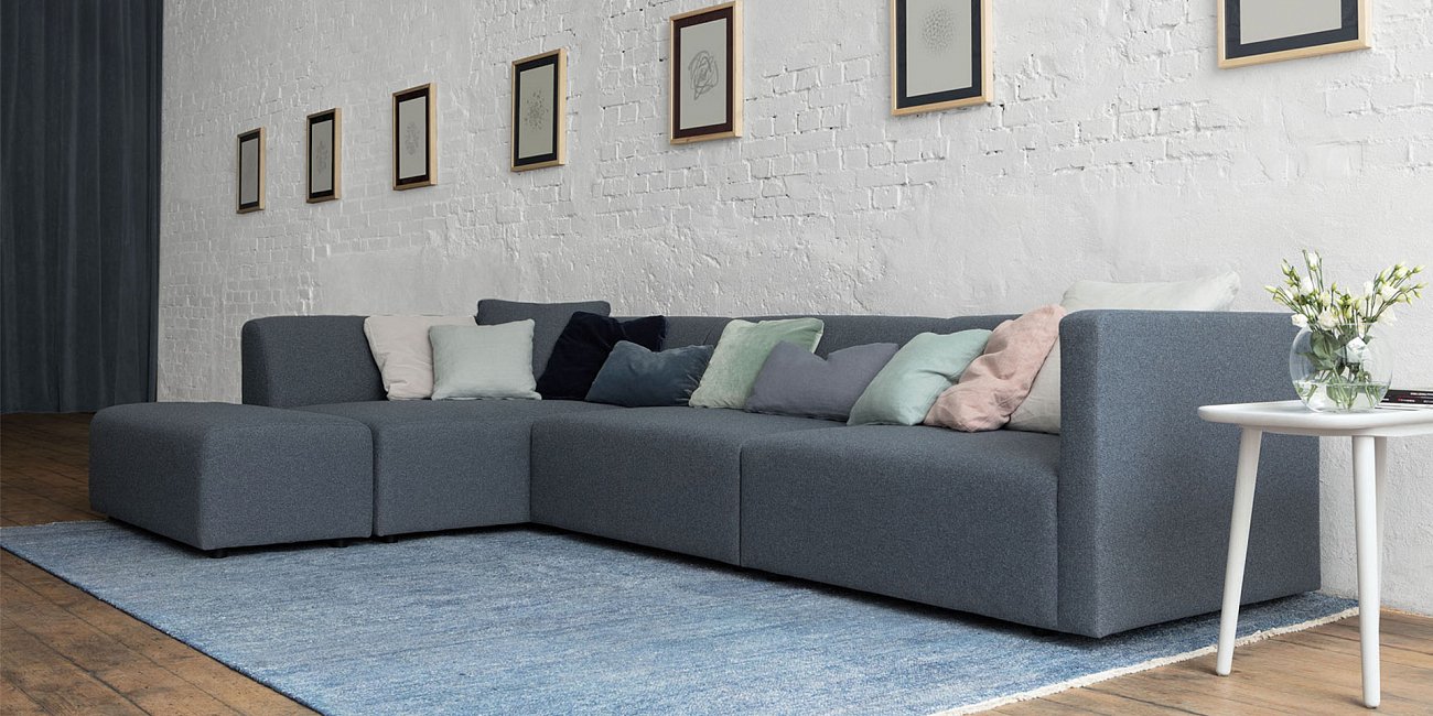 Диван John угловой светло-бирюзовый SITS ДИЗАЙНЕРСКИЕ, JOHN 192045 Голубой  - Вид №18