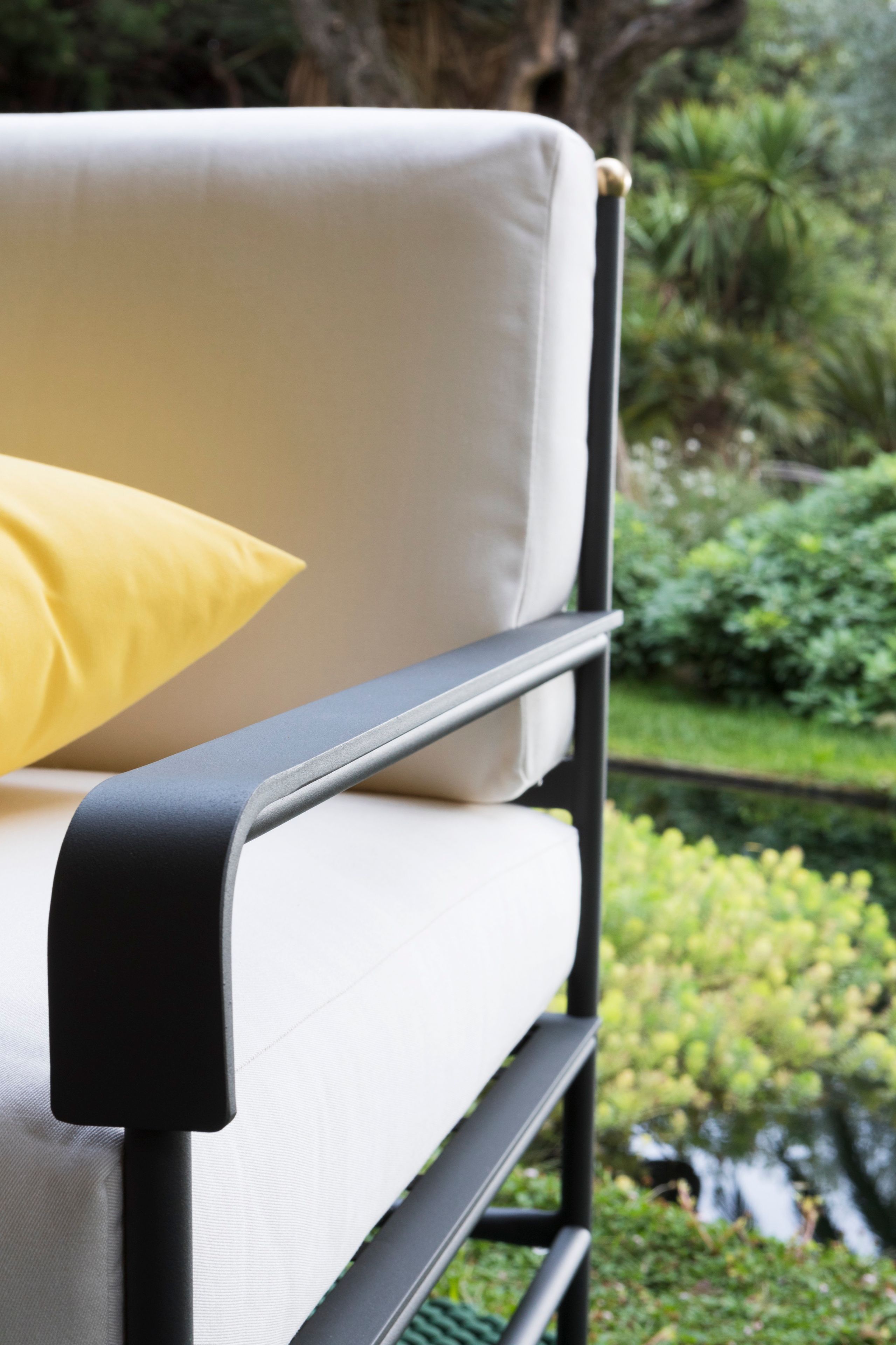 Садовое кресло из оцинкованного железа и акриловой ткани Unopiù Тоскана ARCH-00097400 - Вид №3