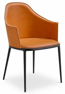 Midj Кожаное кресло с подлокотниками Lea