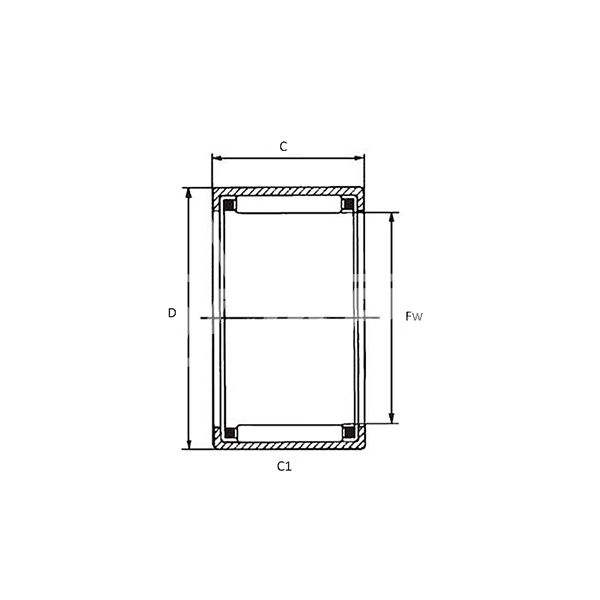 IS1654 Подшипник HK2020 ISKRA  - Вид №1