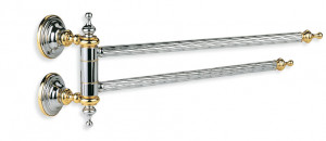 G16(25) Stil Haus Giunone, полотенцедержатель двойной поворотный, цвет бронза