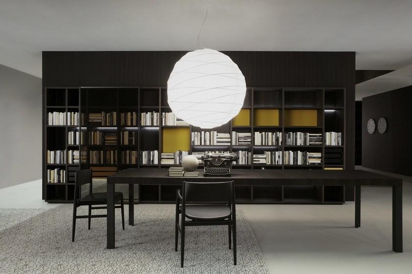 Porro Модульный открытый книжный шкаф из эвкалипта System sun-id-1443628 - Вид №4