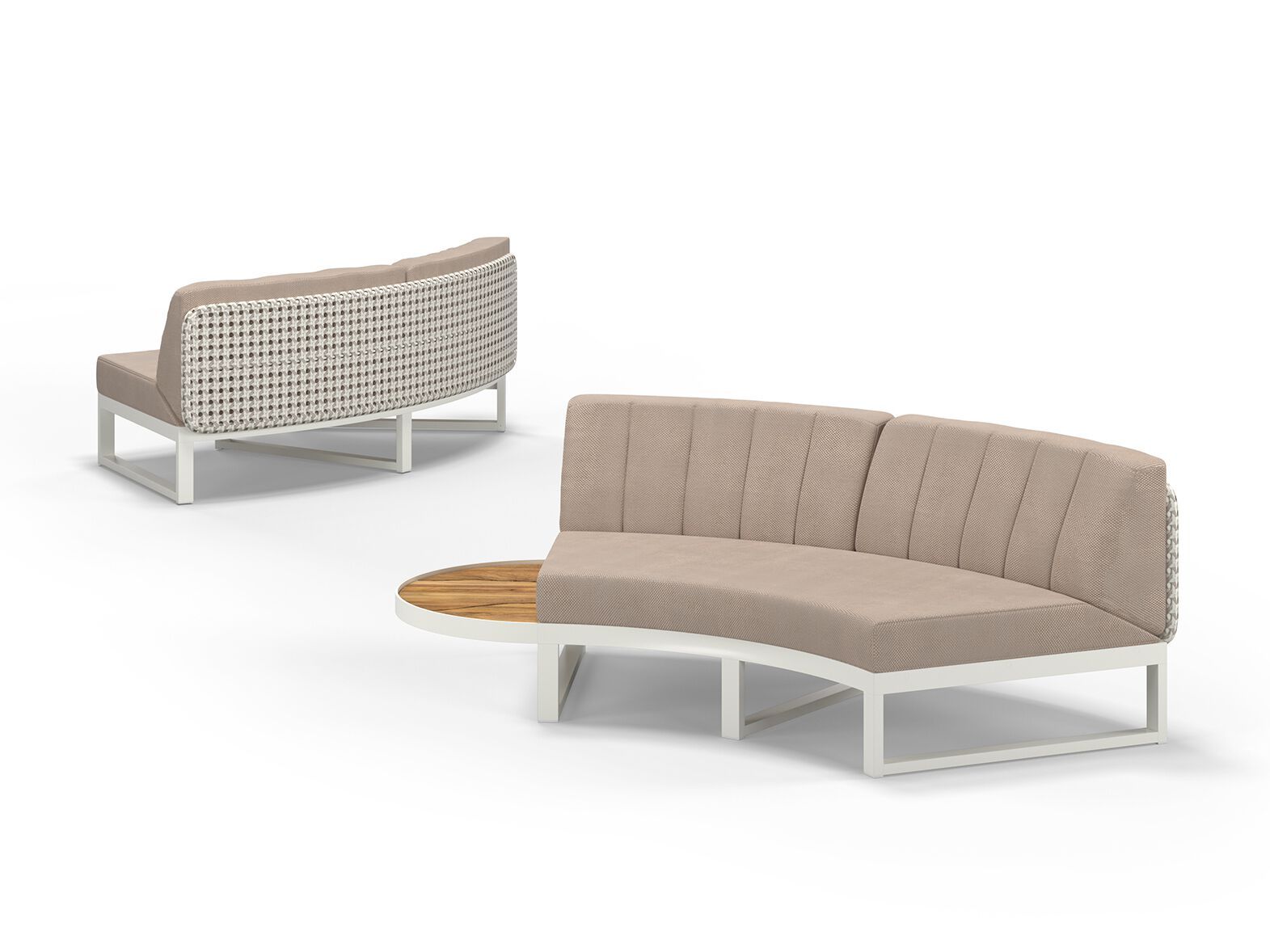 Тканевый изогнутый модульный садовый диван MAMAGREEN Munia ARCH-00152744 - Вид №10