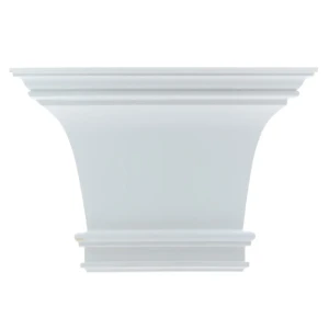 Капитель к пилястре полиуретан Decomaster DK-82223 белая 220 мм