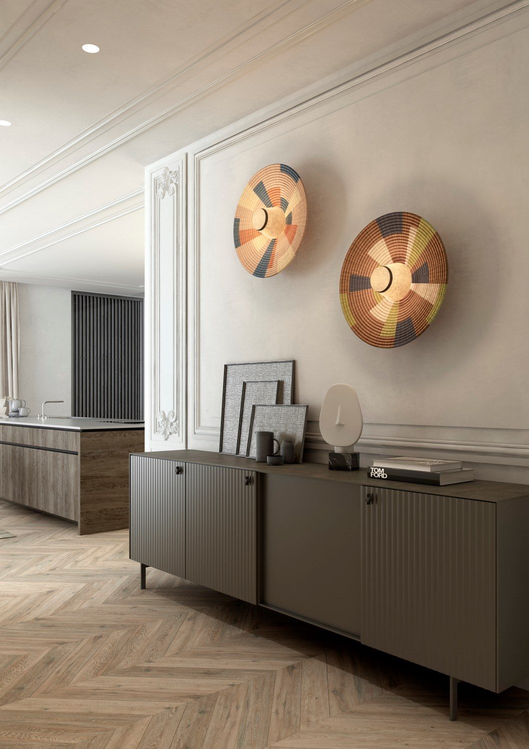 Applique a LED in abaca Forestier Parrot ARCH-00035413 - Вид №2