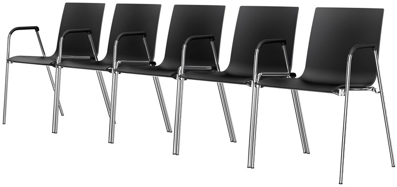 Thonet Штабелируемый стул для конференций из пластика с подлокотниками S 260 sun-id-1421417 - Вид №7