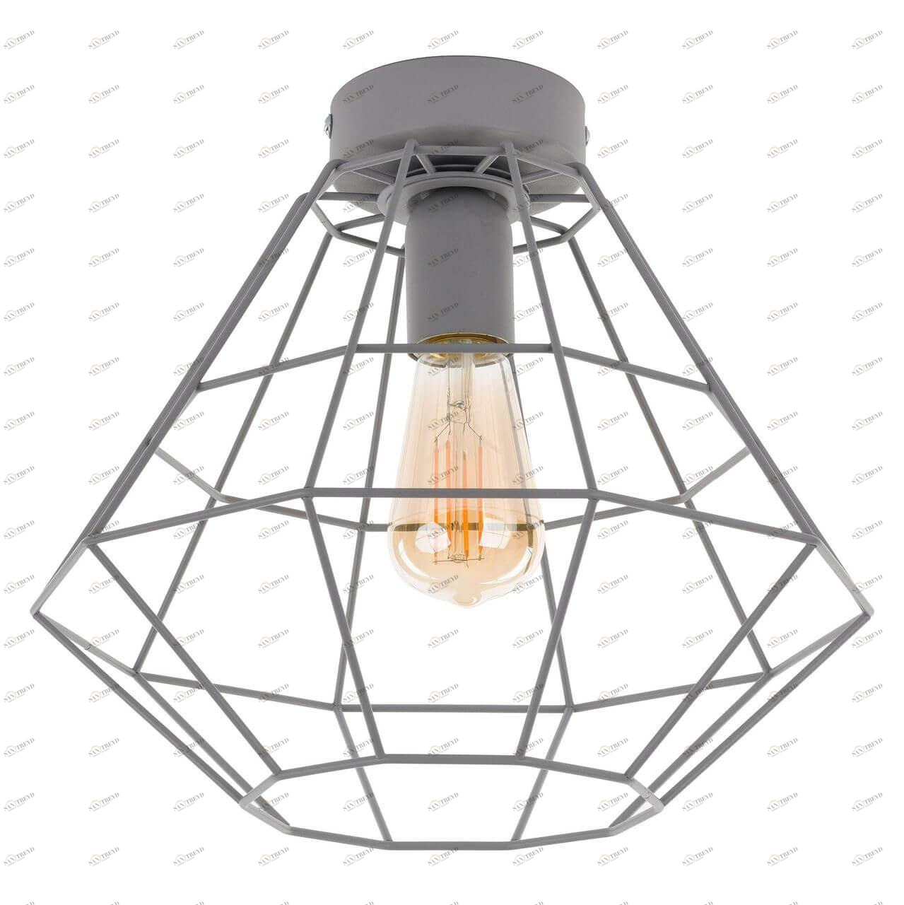 Потолочный светильник TK Lighting 2296 Diamond TK LIGHTING DIAMOND GRAY 196505 Серый 