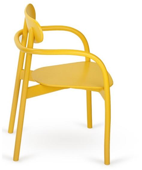 Paged Стул из лакированного дерева штабелируемый с подлокотниками sun-id-1444253 - Вид №2