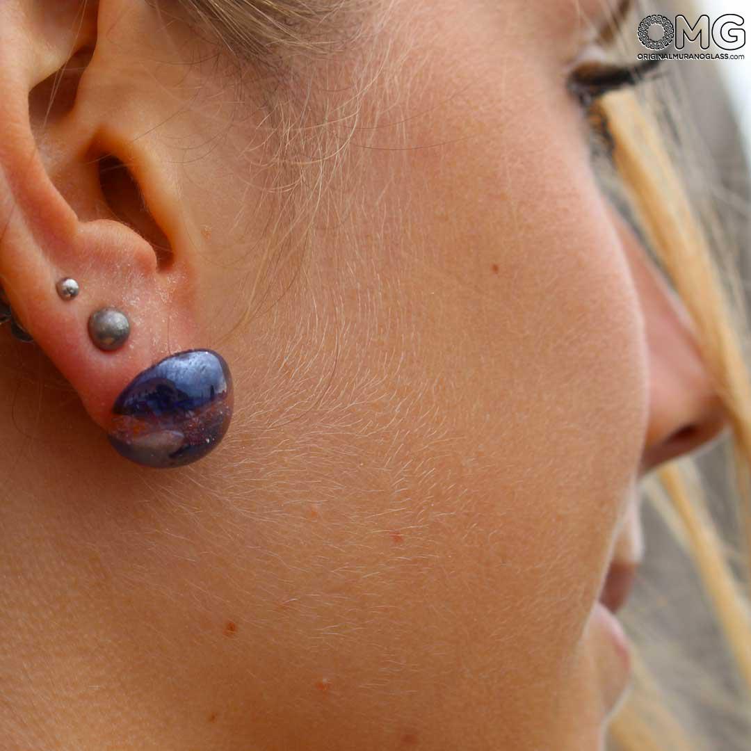 4457 ORIGINALMURANOGLASS Серьги Марс - Коллекция Antica Murrina - муранское стекло OMG 2 см  - Вид №1