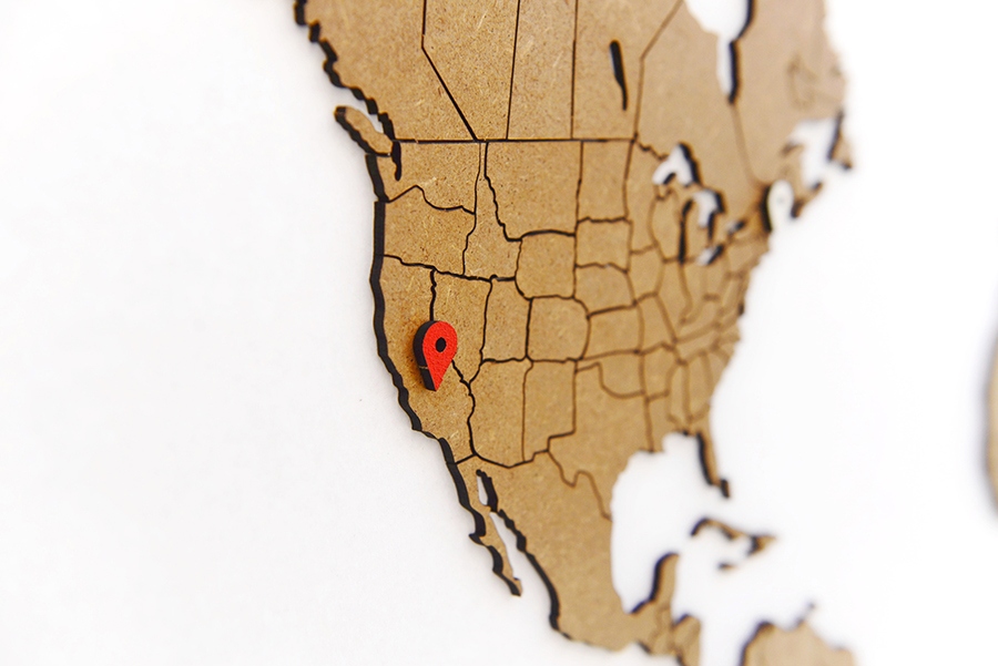 16-23 new Пазл «карта мира» коричневая 100х60 см new Mimi  - Вид №6