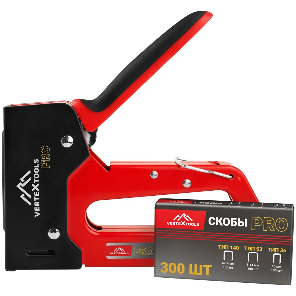 Степлер ручной Vertextools 0043-08 тип скоб 36/53/140 6-14 мм STLM-2099734 - Вид №4