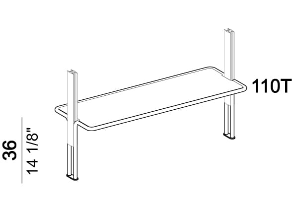 Книжный шкаф из стекла и металла Arketipo ROXANNE ARCH-00090993 - Вид №25