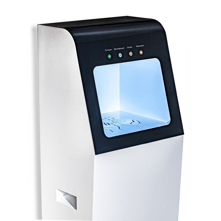 INTACO Автоматический напольный дезинфектор для бесконтактной обработки рук антисептиком белый Santreyd  - Вид №2