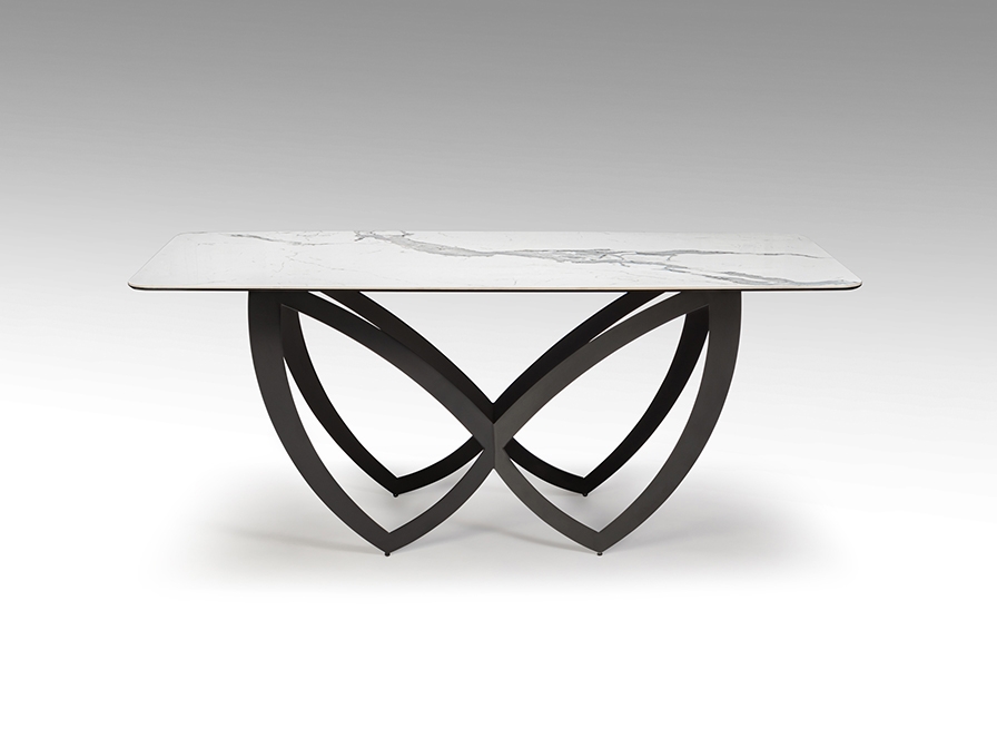 098590 Стол обеденный Formas 180 см белый/черный Schuller Dock - Вид №1