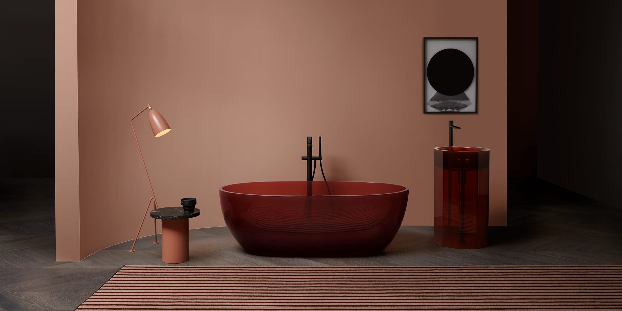 Vitreo Напольная раковина стоящая прямоугольная Antoniolupi  - Вид №9