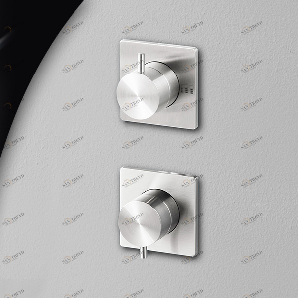 Смеситель для душа AICO AIC9L серебристый глянцевый Radomonte